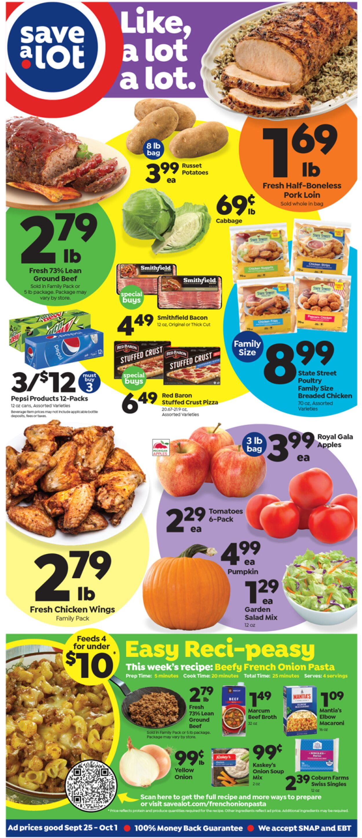 Weekly ad Save a Lot 09/25/2022-10/01/2022
