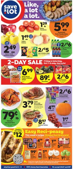 Weekly ad Save a Lot 10/02/2022-10/08/2022