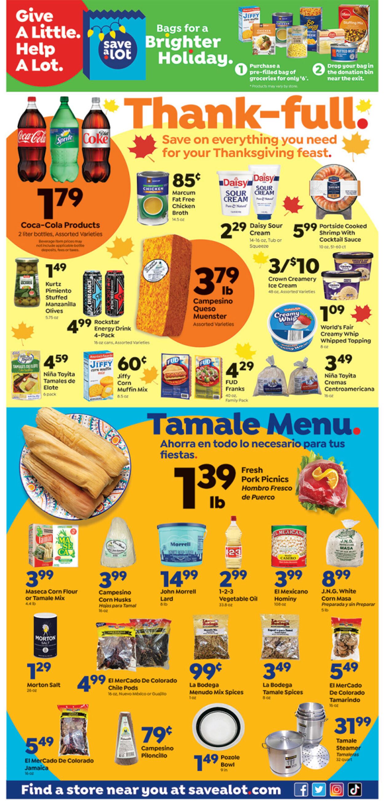 Weekly ad Save a Lot 11/16/2022 - 11/24/2022