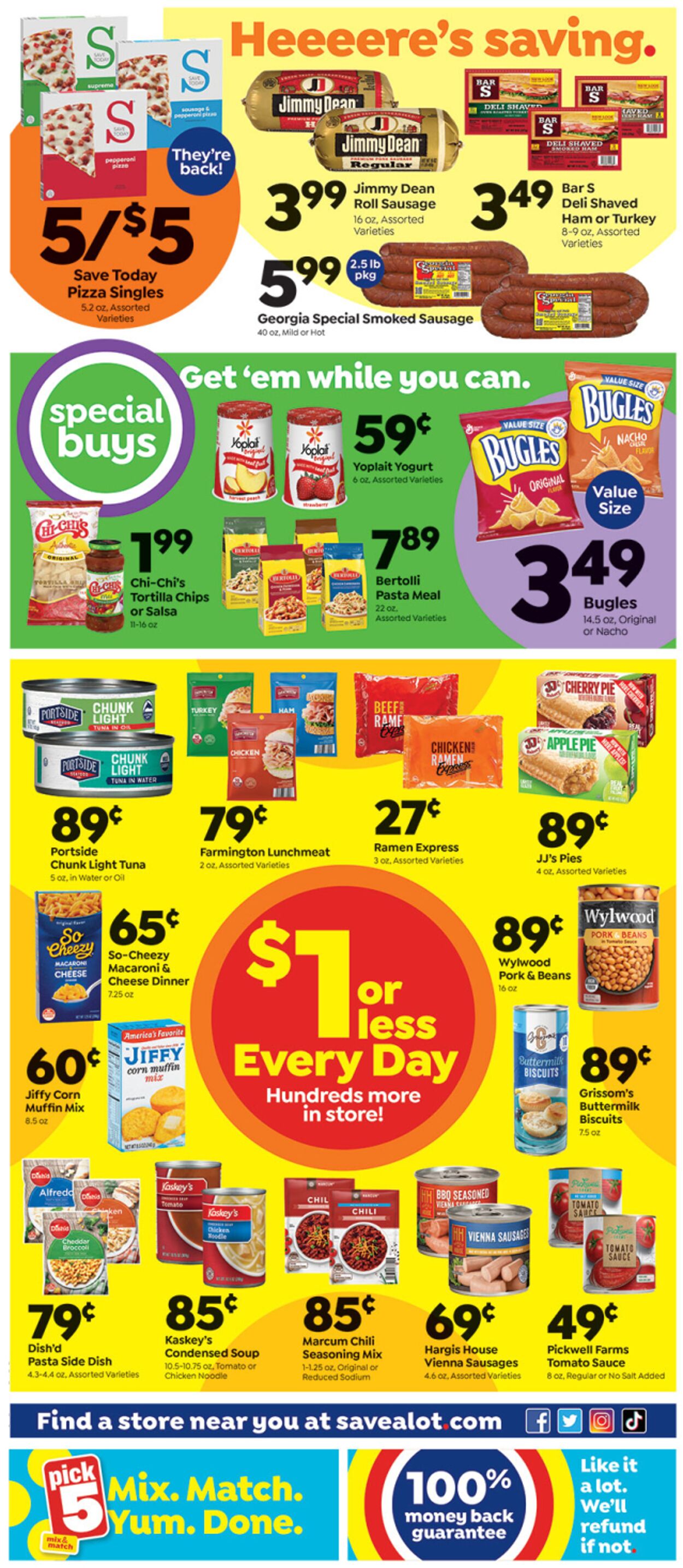 Weekly ad Save a Lot 01/22/2023 - 01/28/2023
