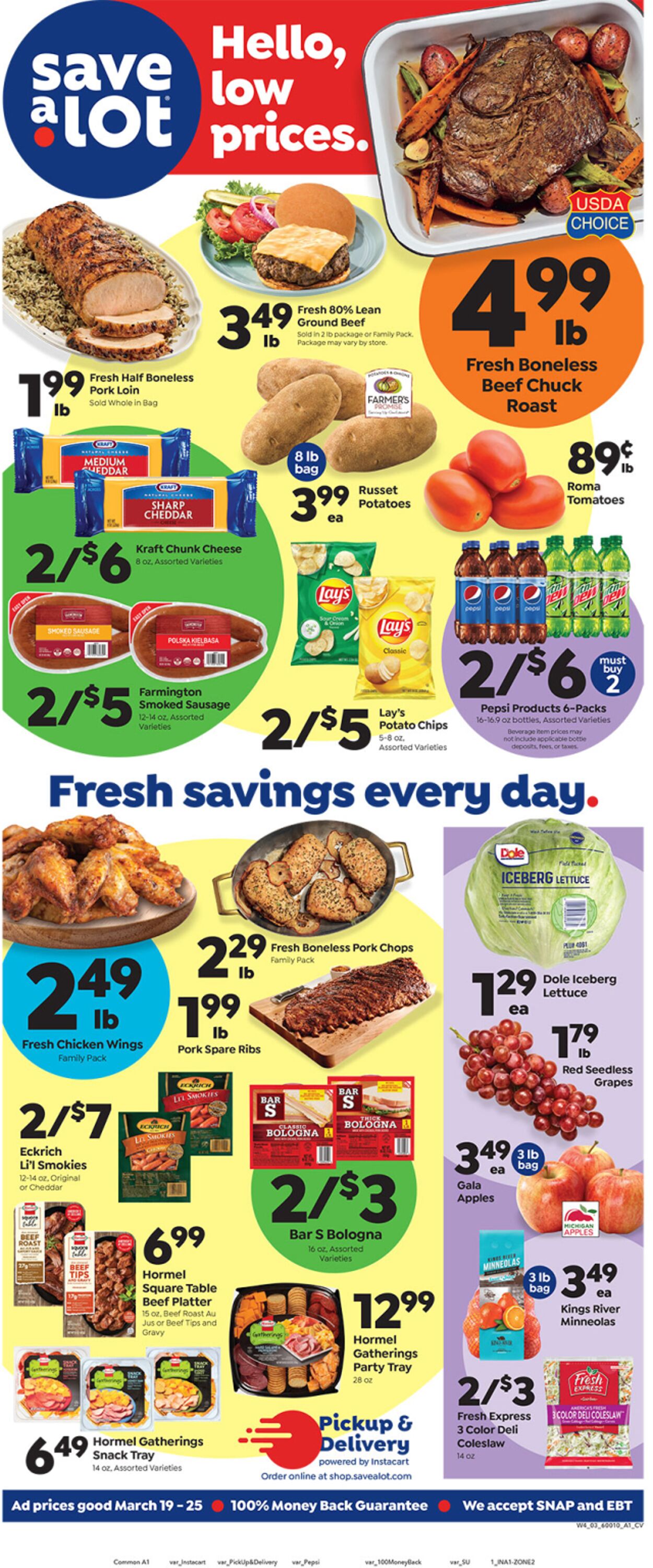Weekly ad Save a Lot 03/19/2023 - 03/25/2023