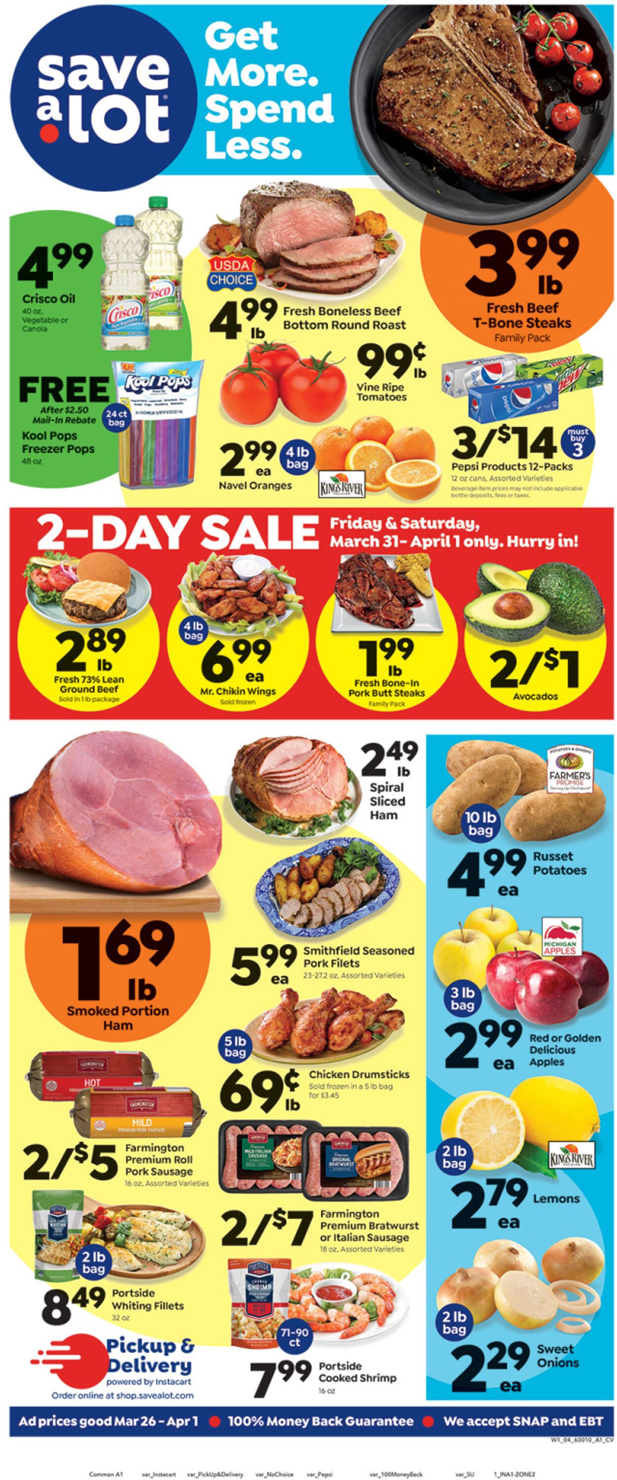 Weekly ad Save a Lot 03/26/2023 - 04/01/2023