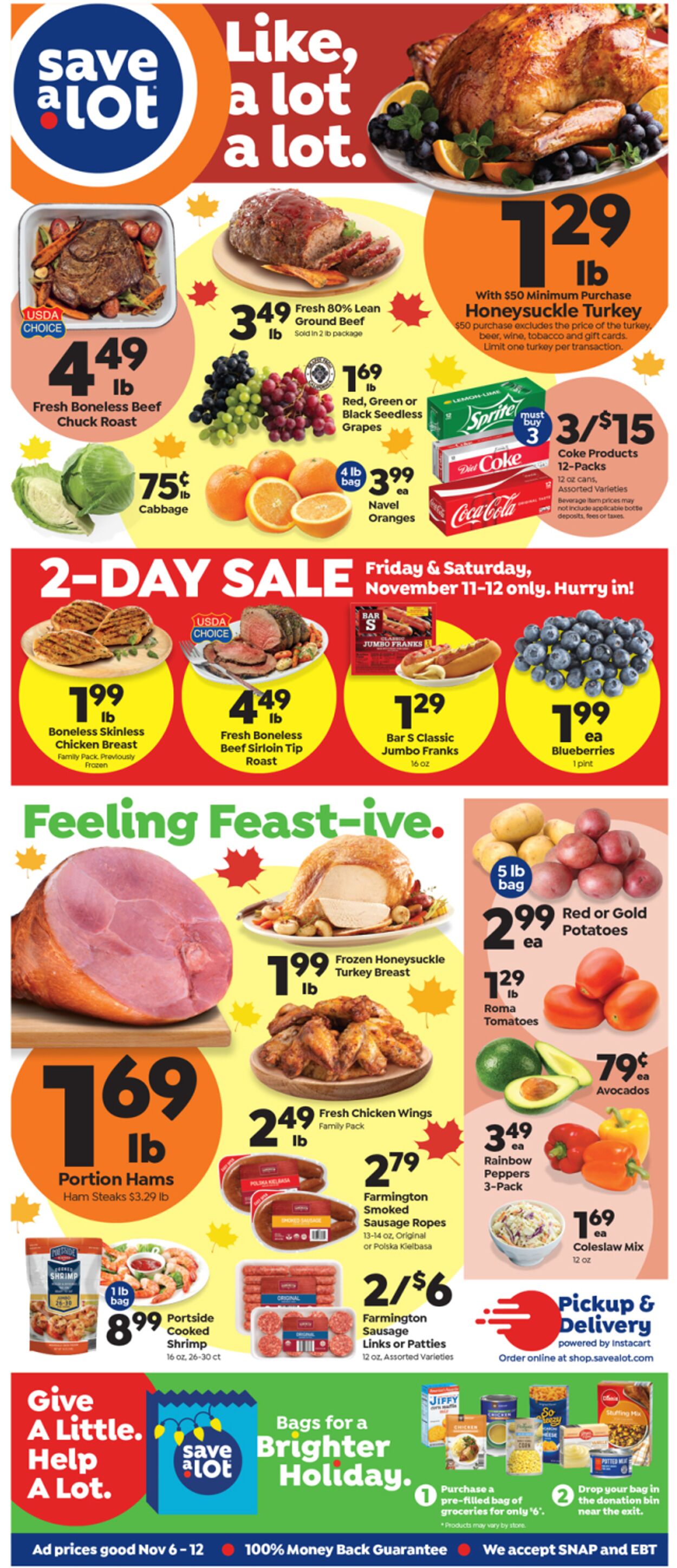 Weekly ad Save a Lot 11/06/2022 - 11/12/2022