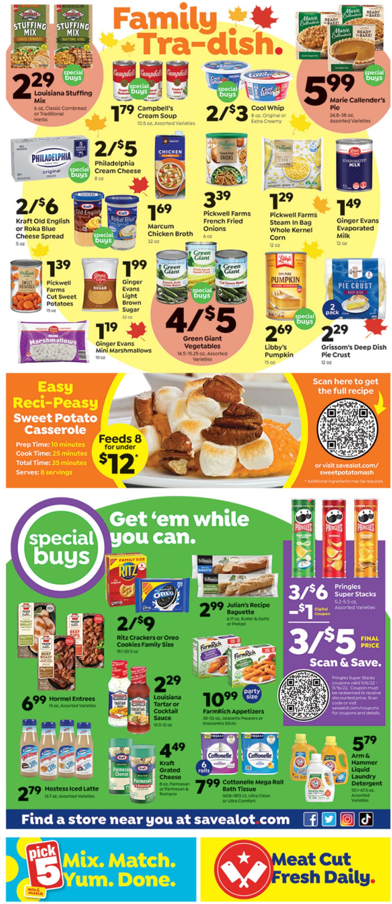 Weekly ad Save a Lot 11/06/2022 - 11/12/2022
