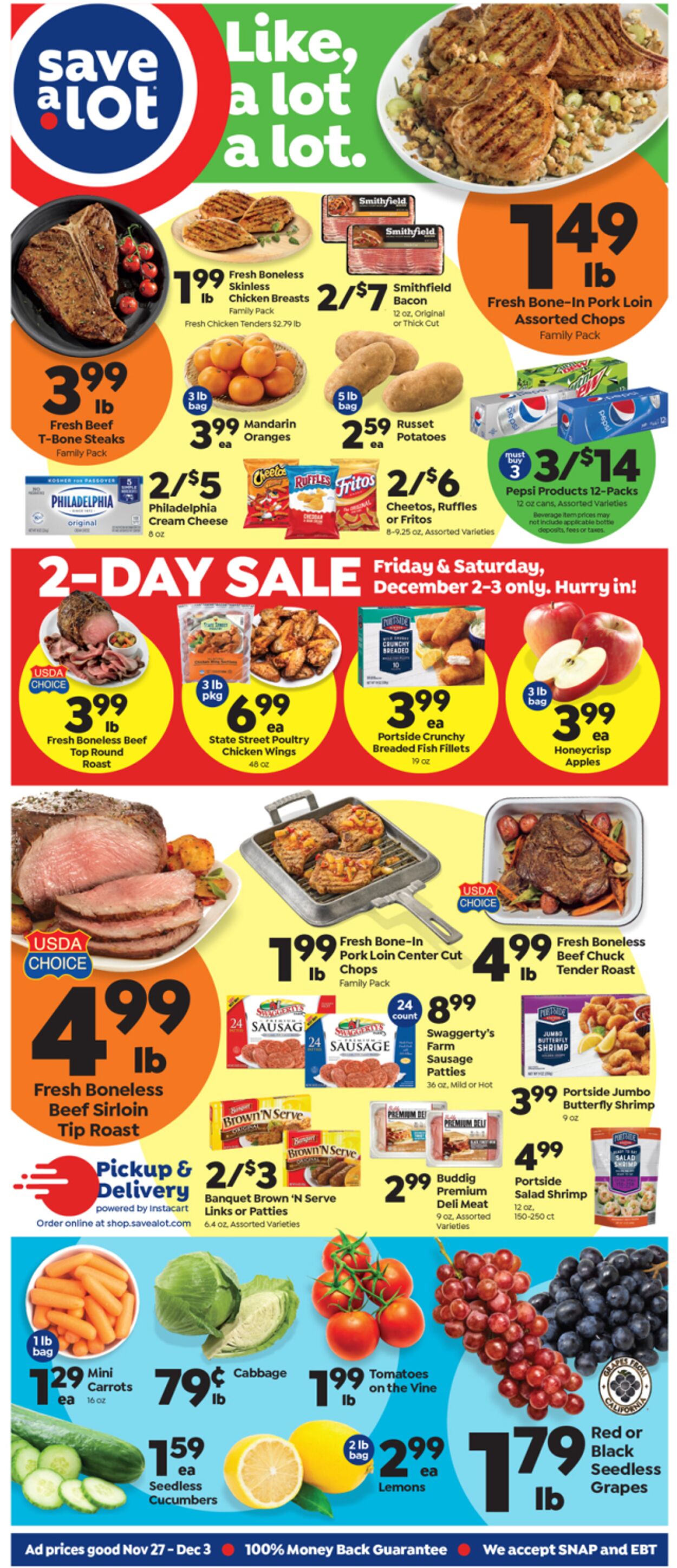 Weekly ad Save a Lot 11/27/2022 - 12/03/2022