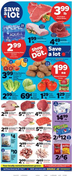 Weekly ad Save a Lot 01/31/2024 - 02/07/2024