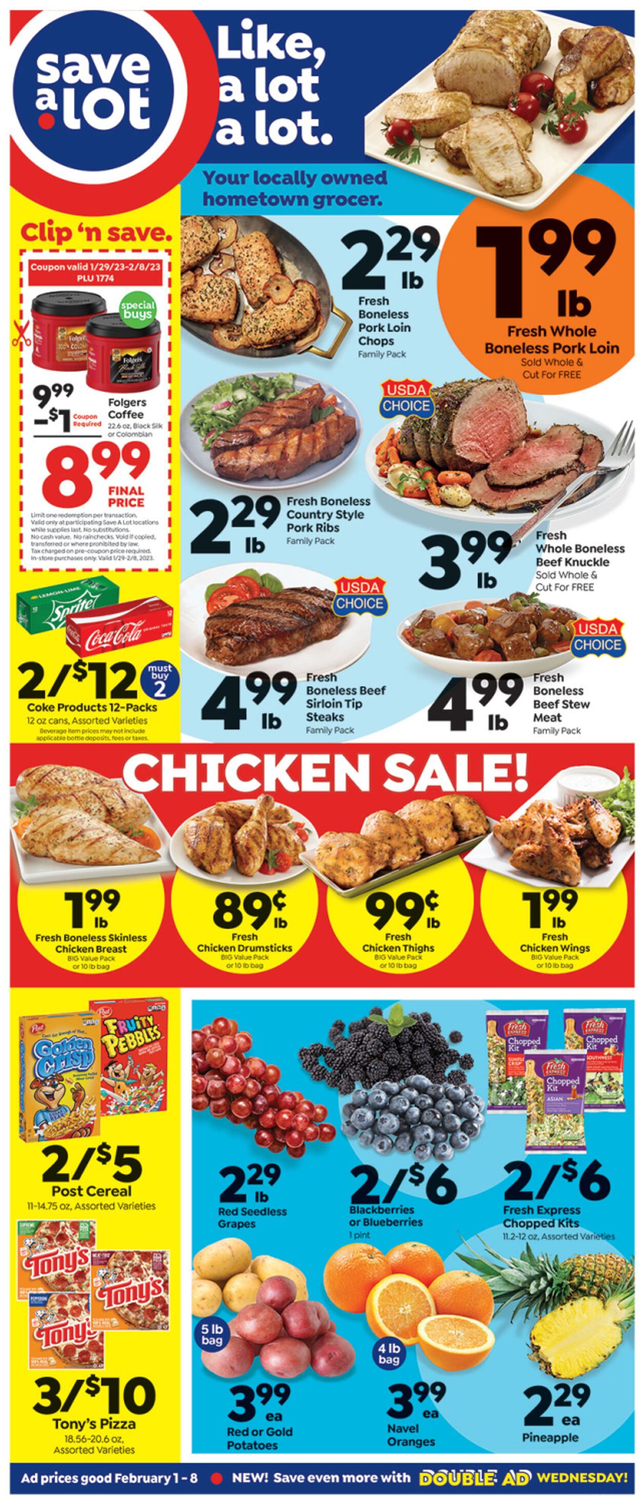 Weekly ad Save a Lot 02/01/2023 - 02/08/2023