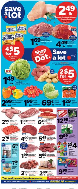 Weekly ad Save a Lot 03/22/2023 - 03/29/2023
