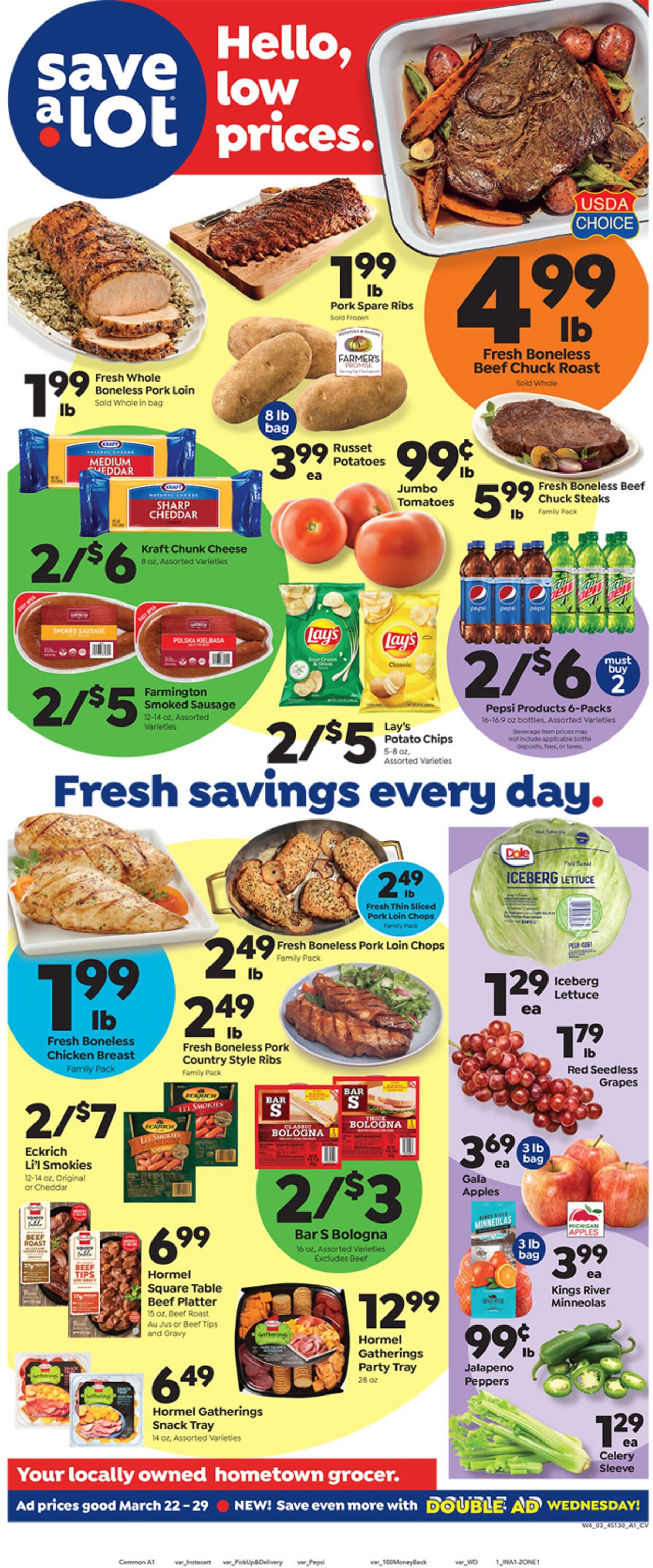 Weekly ad Save a Lot 03/22/2023 - 03/29/2023