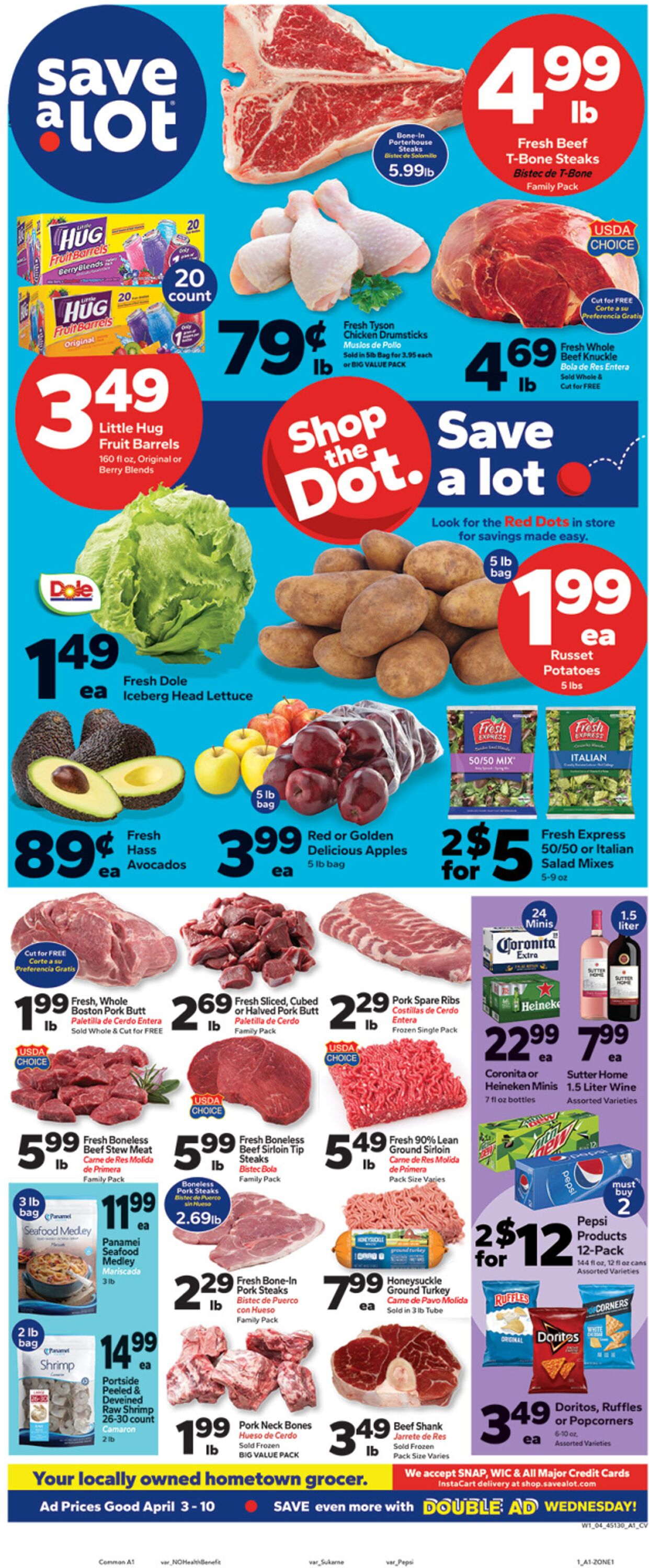 Weekly ad Save a Lot 04/03/2024 - 04/10/2024