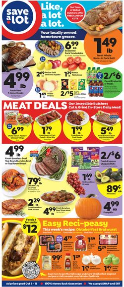 Weekly ad Save a Lot 10/05/2022-10/11/2022