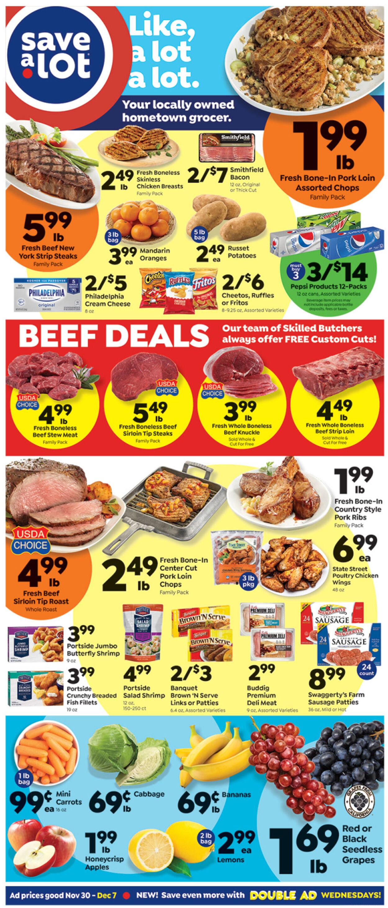Weekly ad Save a Lot 11/30/2022 - 12/17/2022