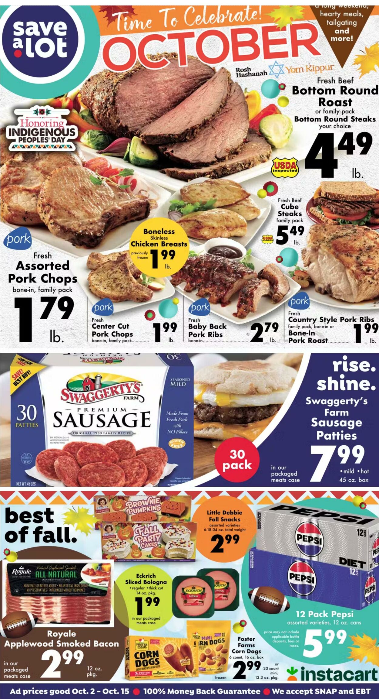 Weekly ad Save a Lot 10/02/2024 - 10/16/2024