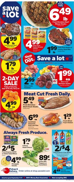 Weekly ad Save a Lot 08/07/2024 - 08/14/2024