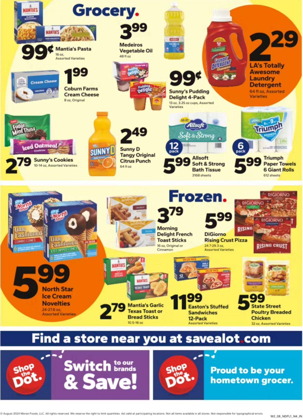 Weekly ad Save a Lot 08/07/2024 - 08/14/2024