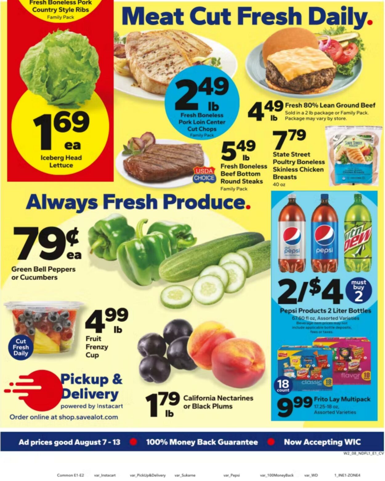 Weekly ad Save a Lot 08/07/2024 - 08/14/2024