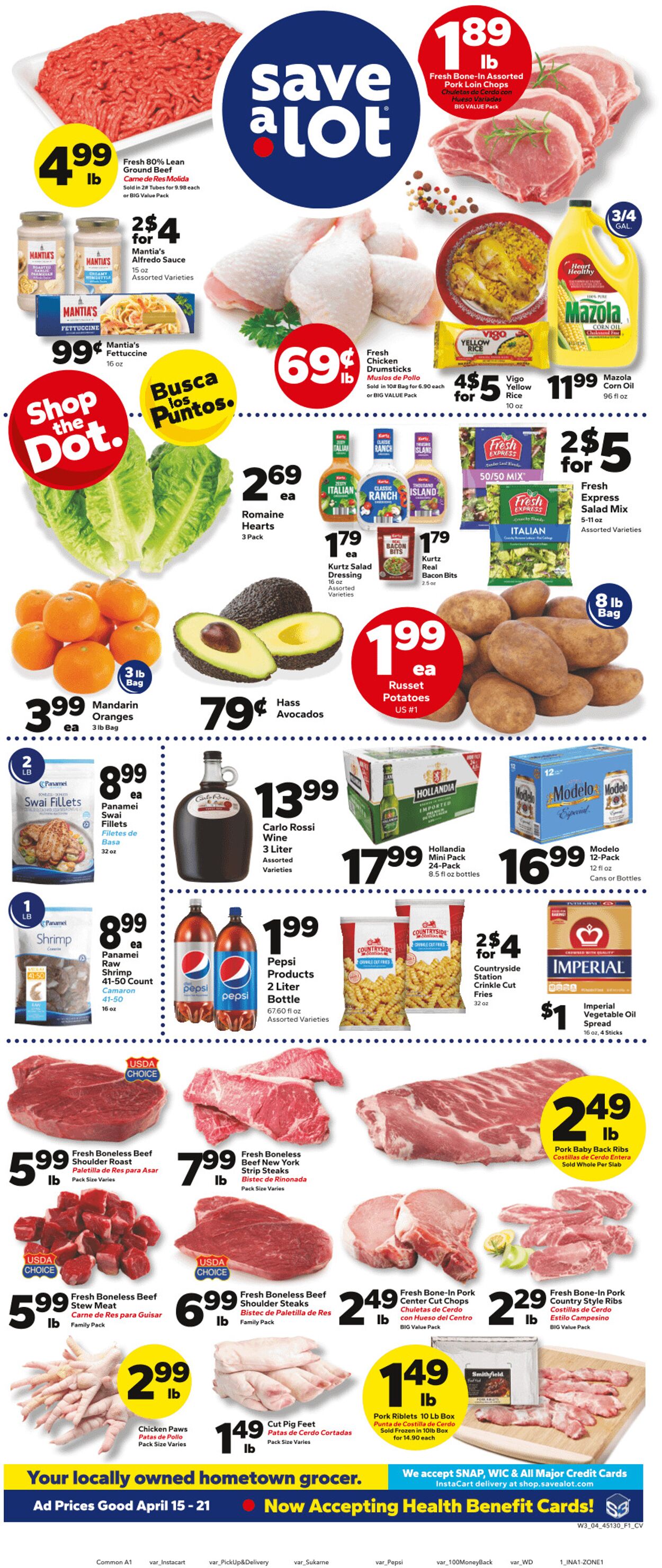 Weekly ad Save a Lot 04/15/2026 - 04/21/2026