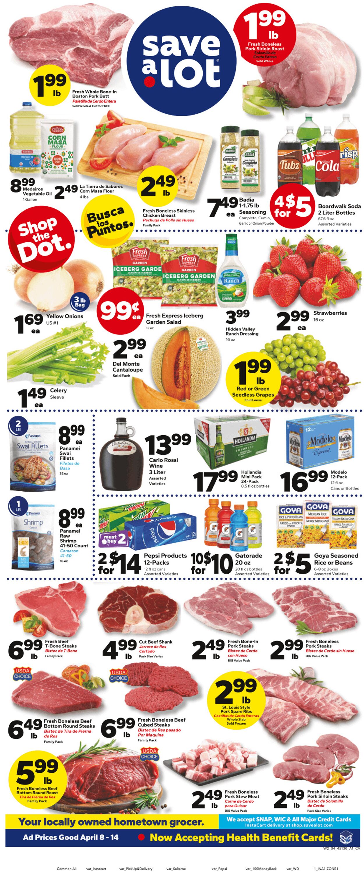 Weekly ad Save a Lot 04/08/2026 - 04/14/2026