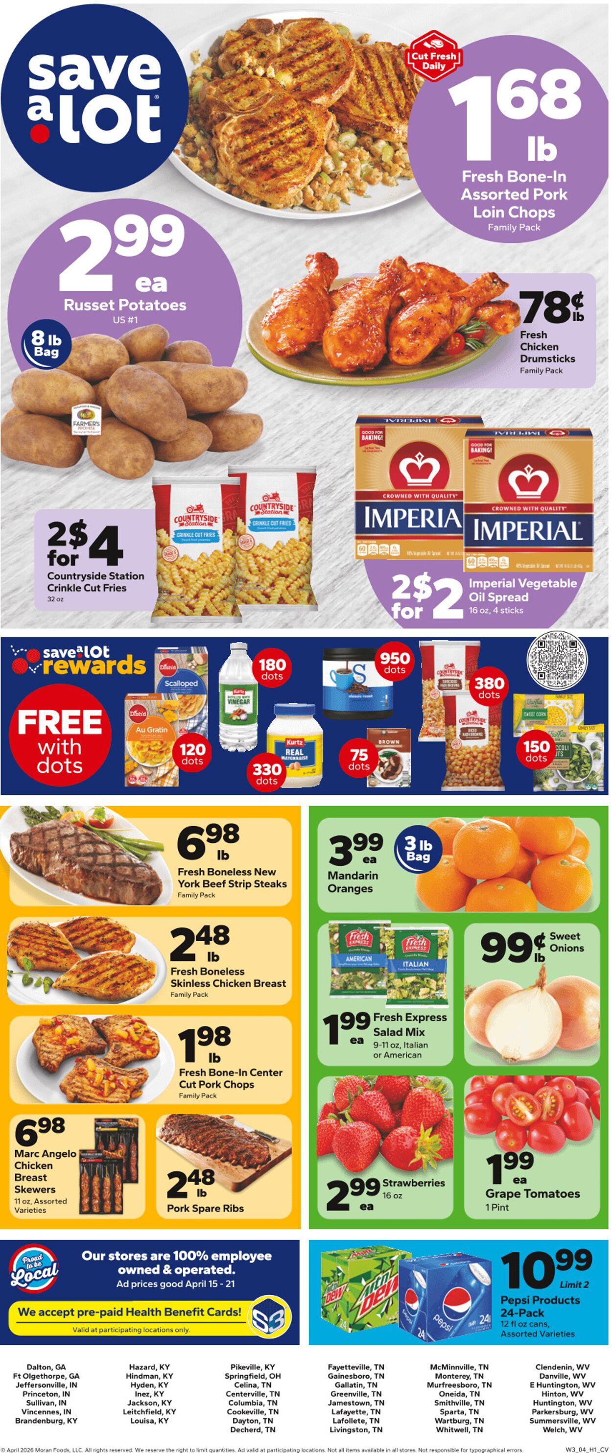 Weekly ad Save a Lot 04/15/2026 - 04/21/2026