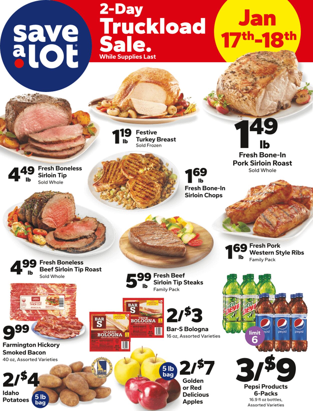 Weekly ad Save a Lot 01/20/2025 - 02/03/2025