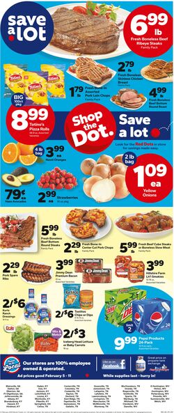 Weekly ad Save a Lot 01/01/2025 - 01/07/2025