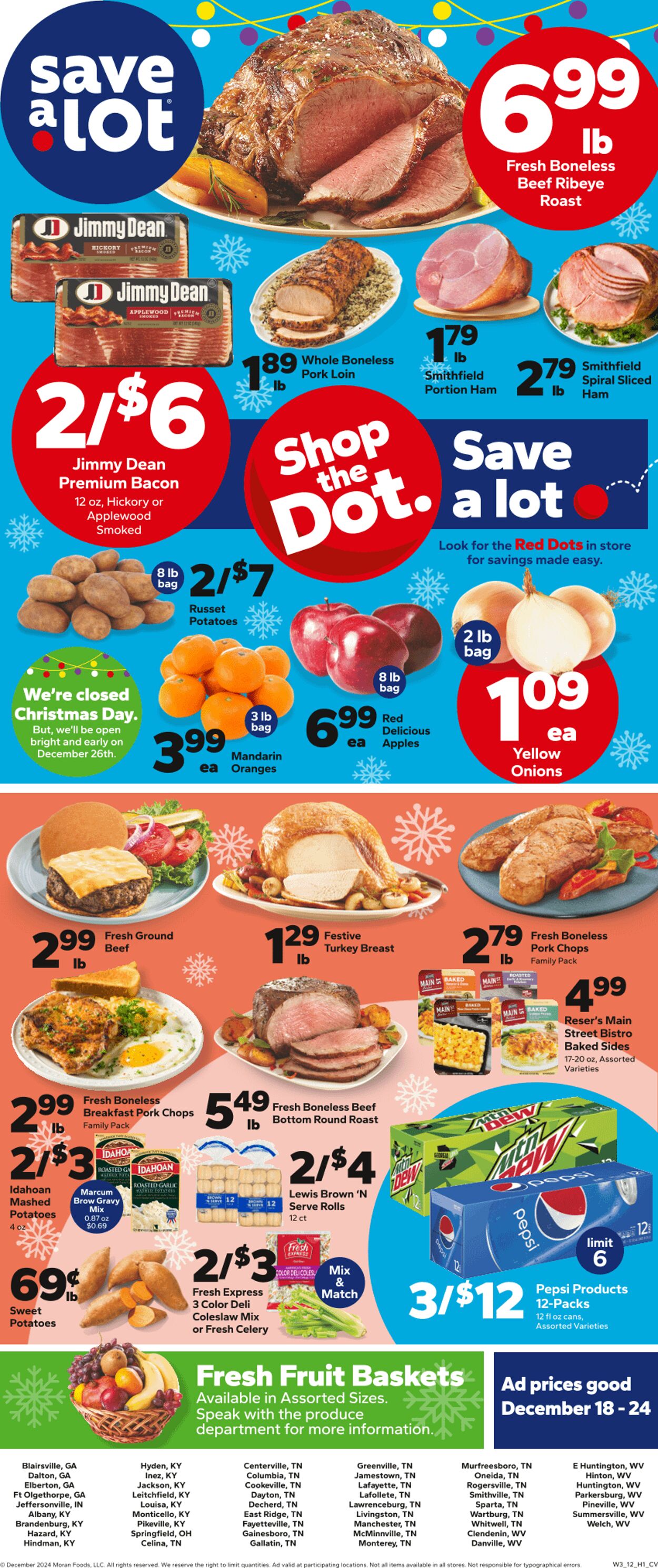 Weekly ad Save a Lot 12/18/2024 - 12/24/2024