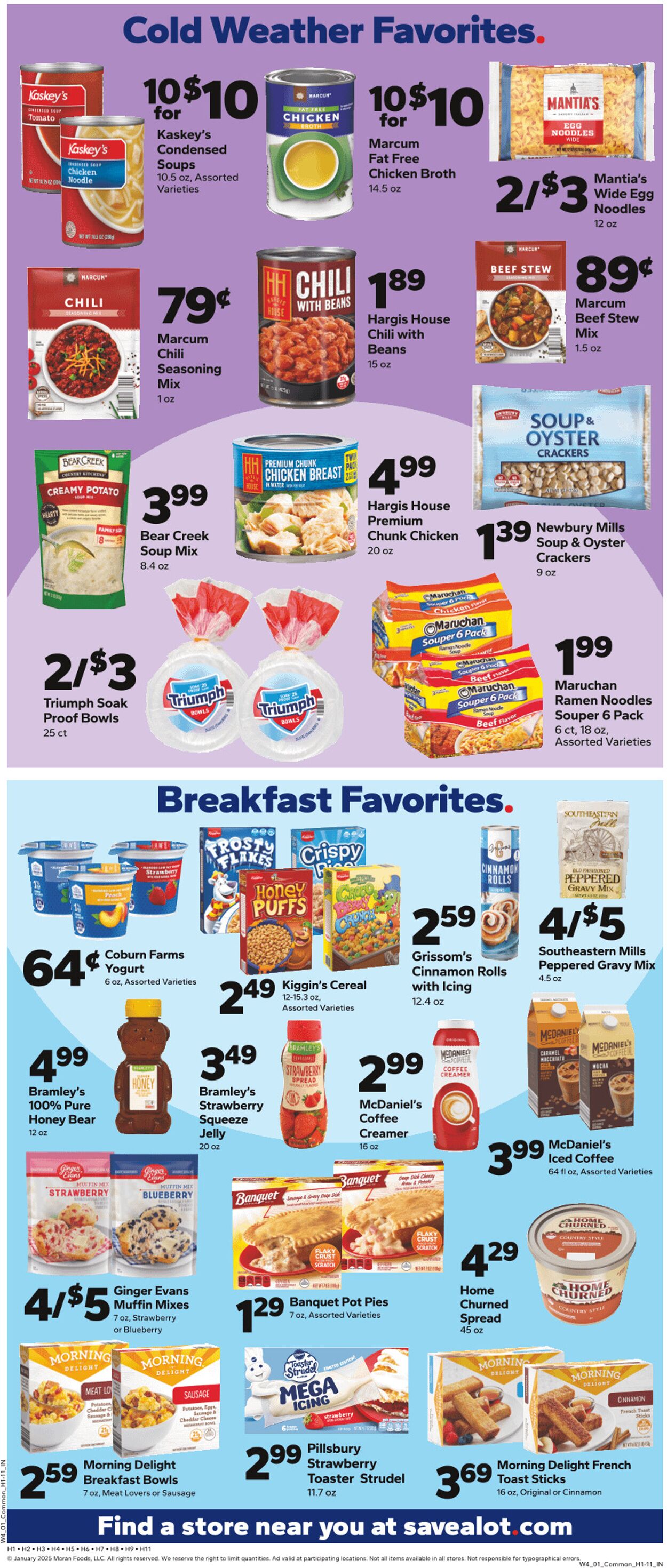 Weekly ad Save a Lot 01/23/2025 - 02/06/2025