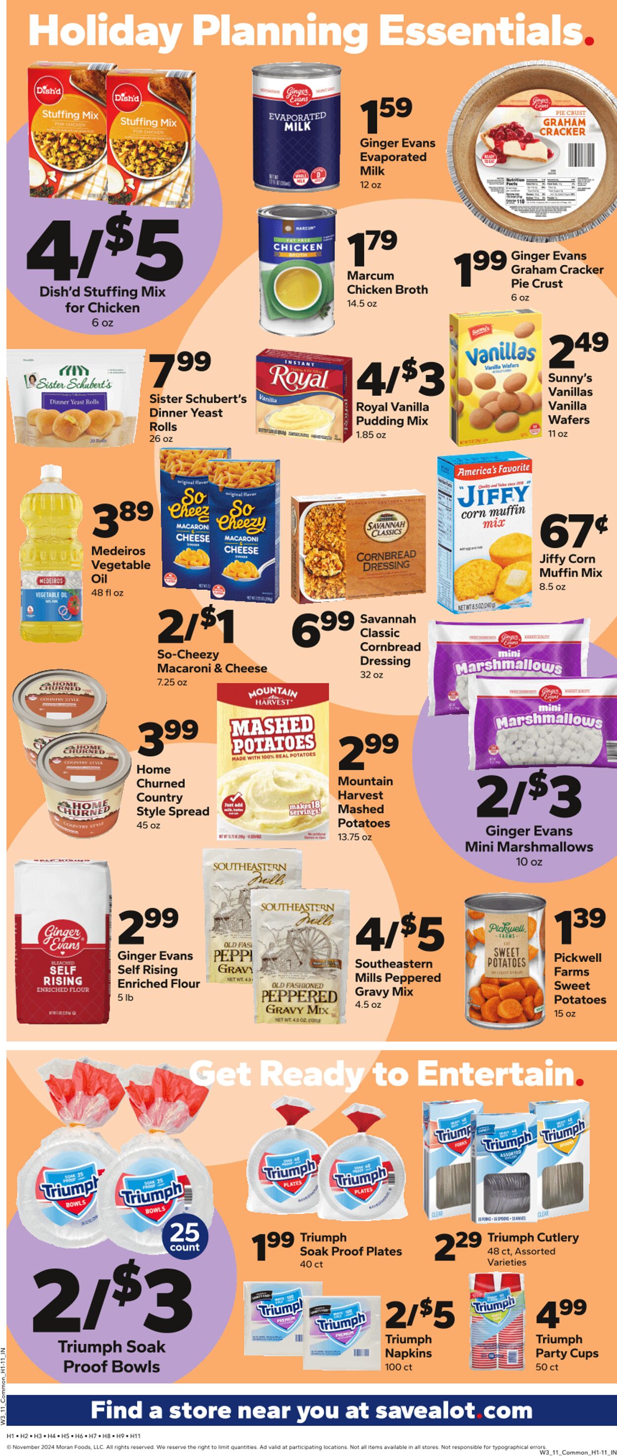 Weekly ad Save a Lot 11/13/2024 - 11/19/2024