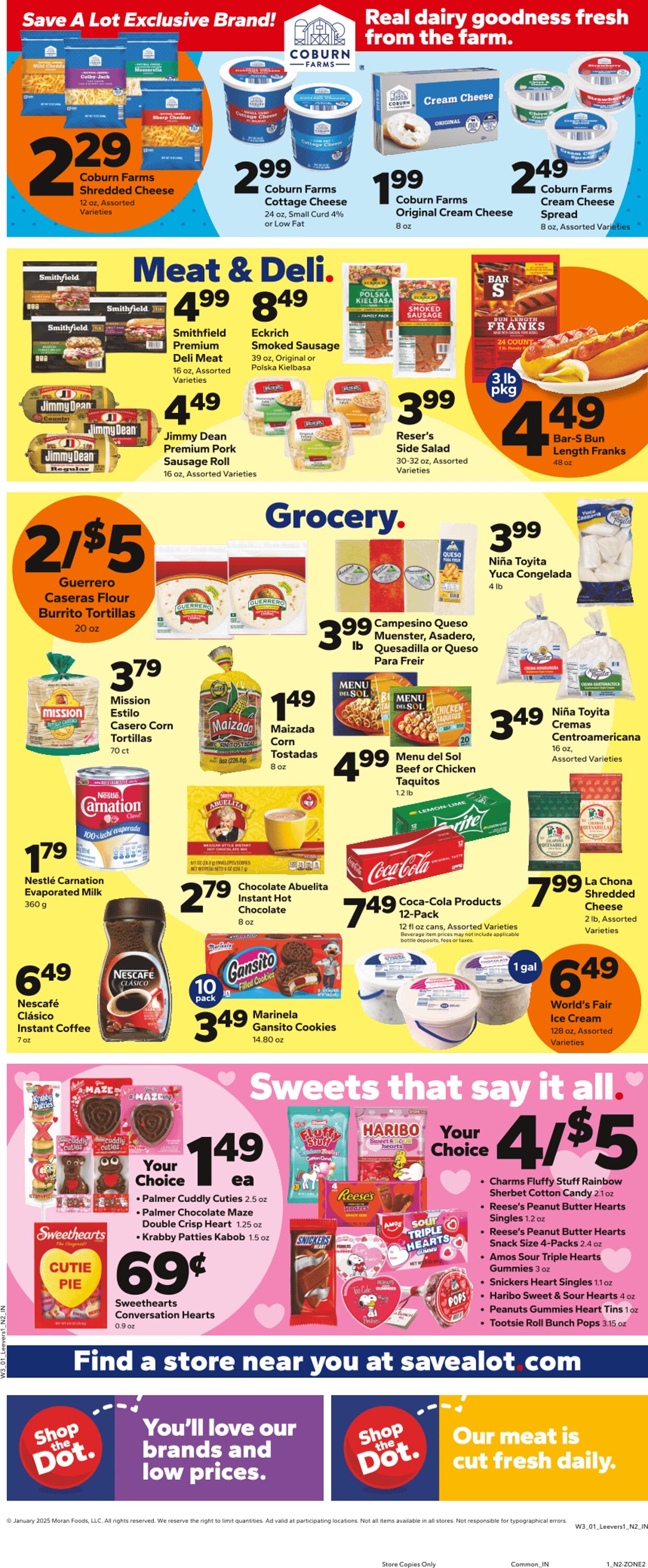 Weekly ad Save a Lot 01/20/2025 - 02/03/2025