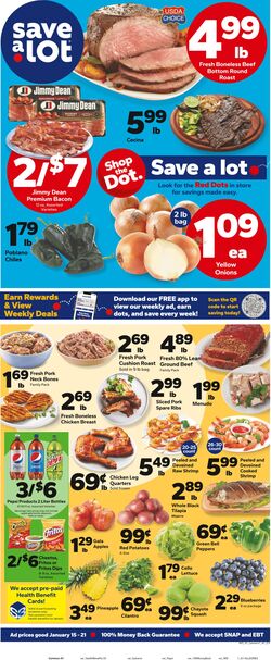 Weekly ad Save a Lot 01/01/2025 - 01/07/2025