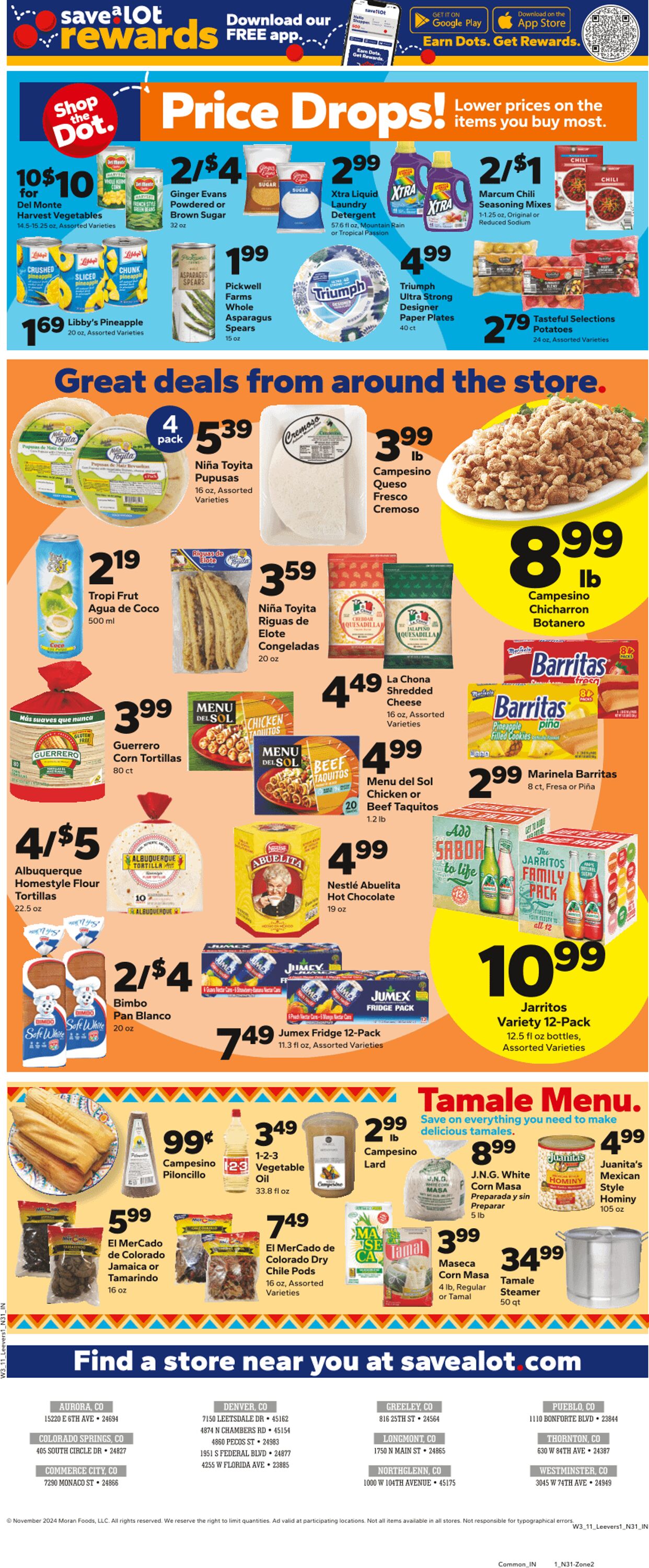 Weekly ad Save a Lot 11/13/2024 - 11/19/2024