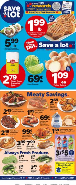 Weekly ad Save a Lot 11/13/2024 - 11/19/2024