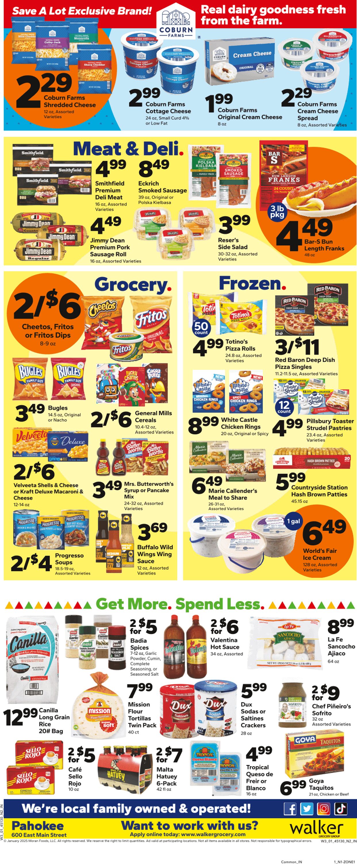 Weekly ad Save a Lot 01/20/2025 - 02/03/2025