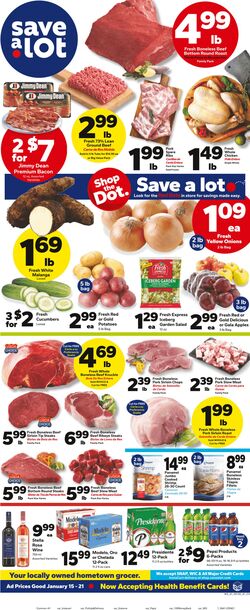 Weekly ad Save a Lot 01/20/2025 - 02/03/2025