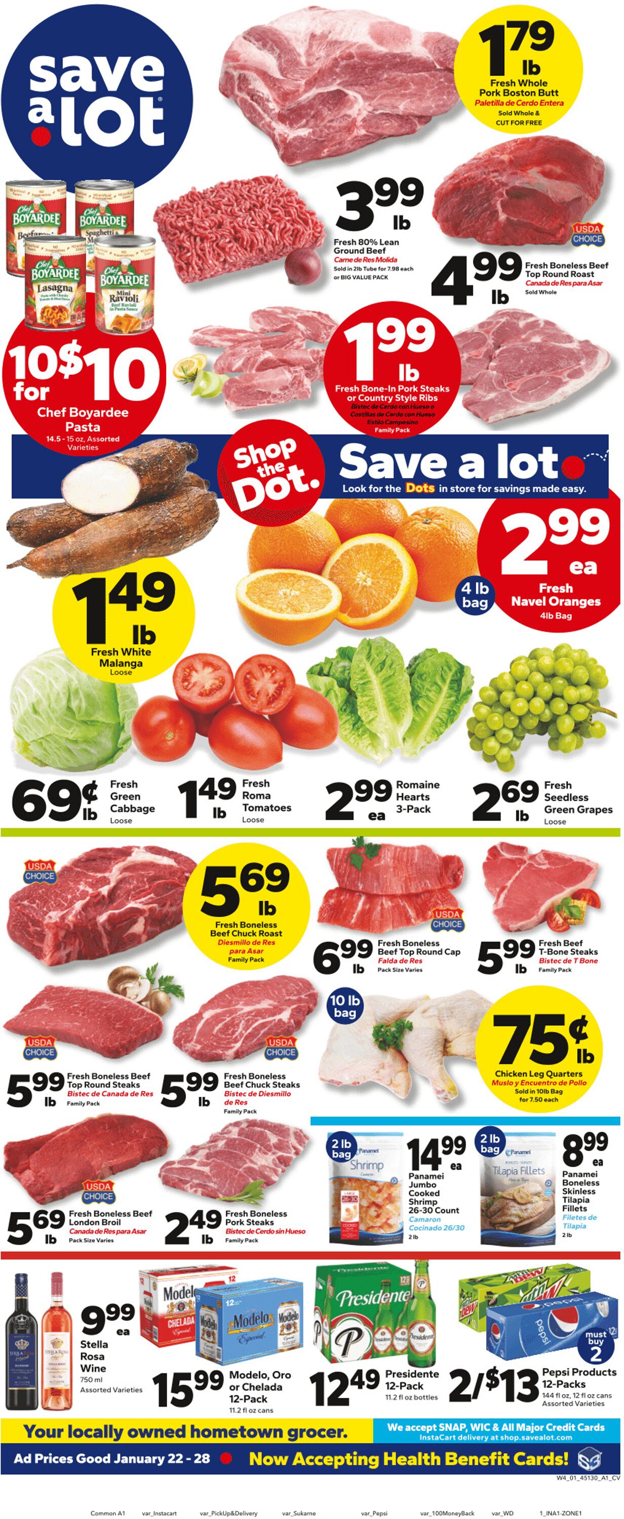 Weekly ad Save a Lot 01/23/2025 - 02/06/2025