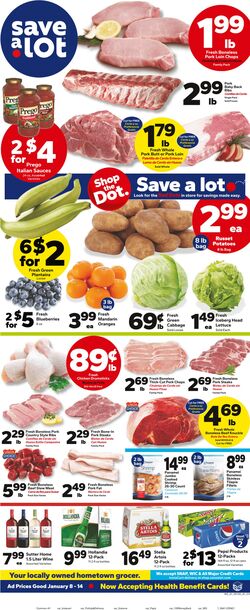 Weekly ad Save a Lot 01/08/2025 - 01/14/2025