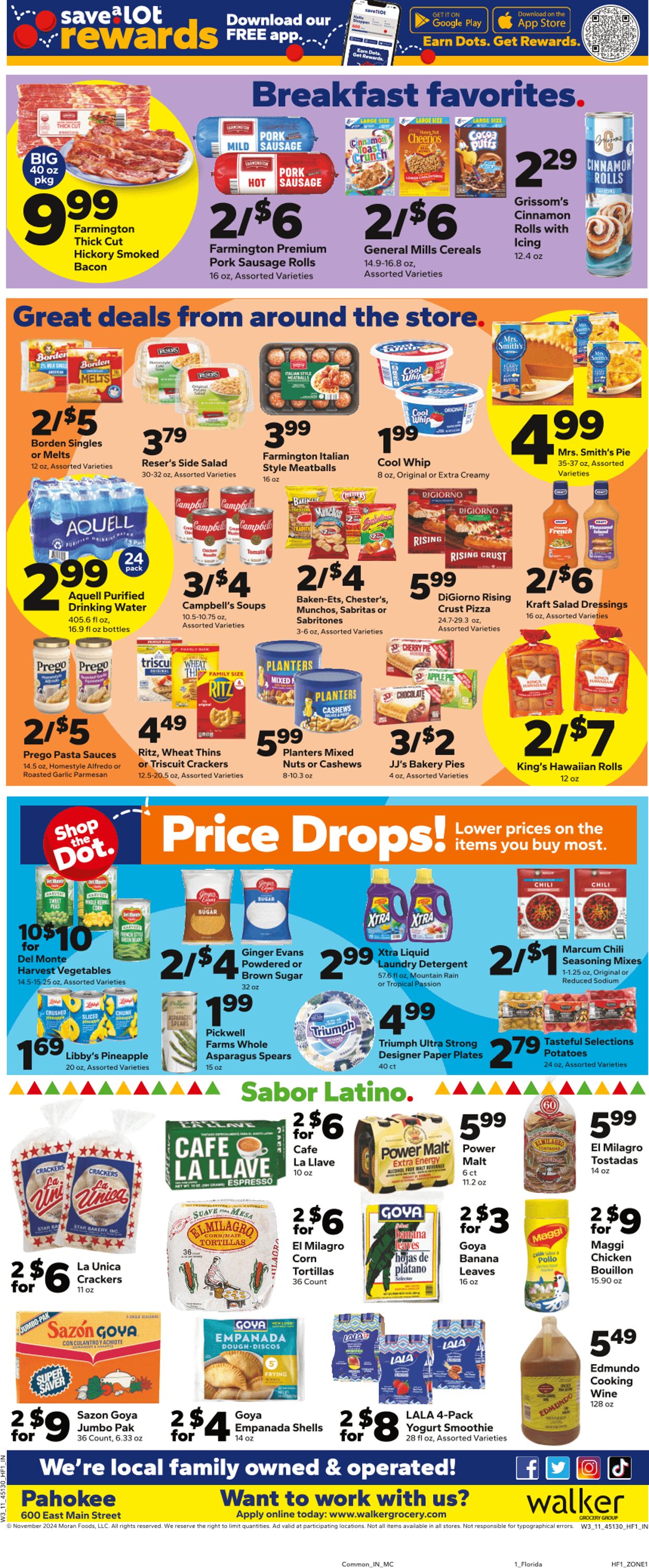 Weekly ad Save a Lot 11/13/2024 - 11/19/2024