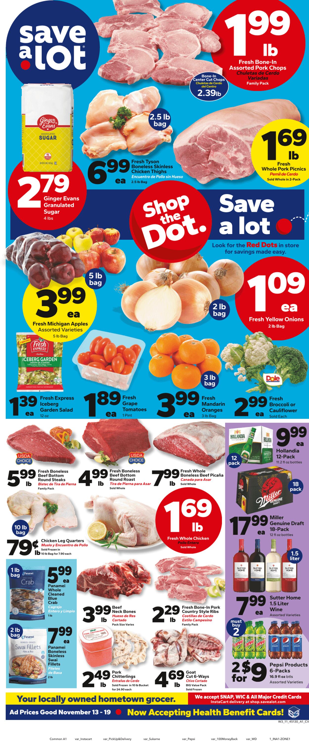 Weekly ad Save a Lot 11/13/2024 - 11/19/2024