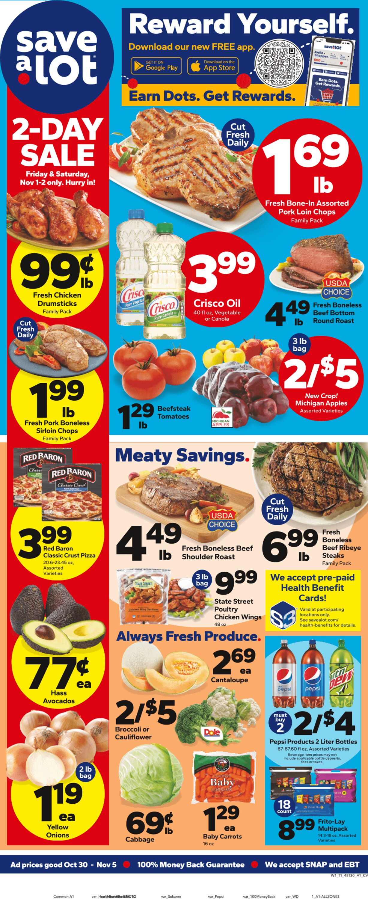 Weekly ad Save a Lot 10/30/2024 - 11/05/2024