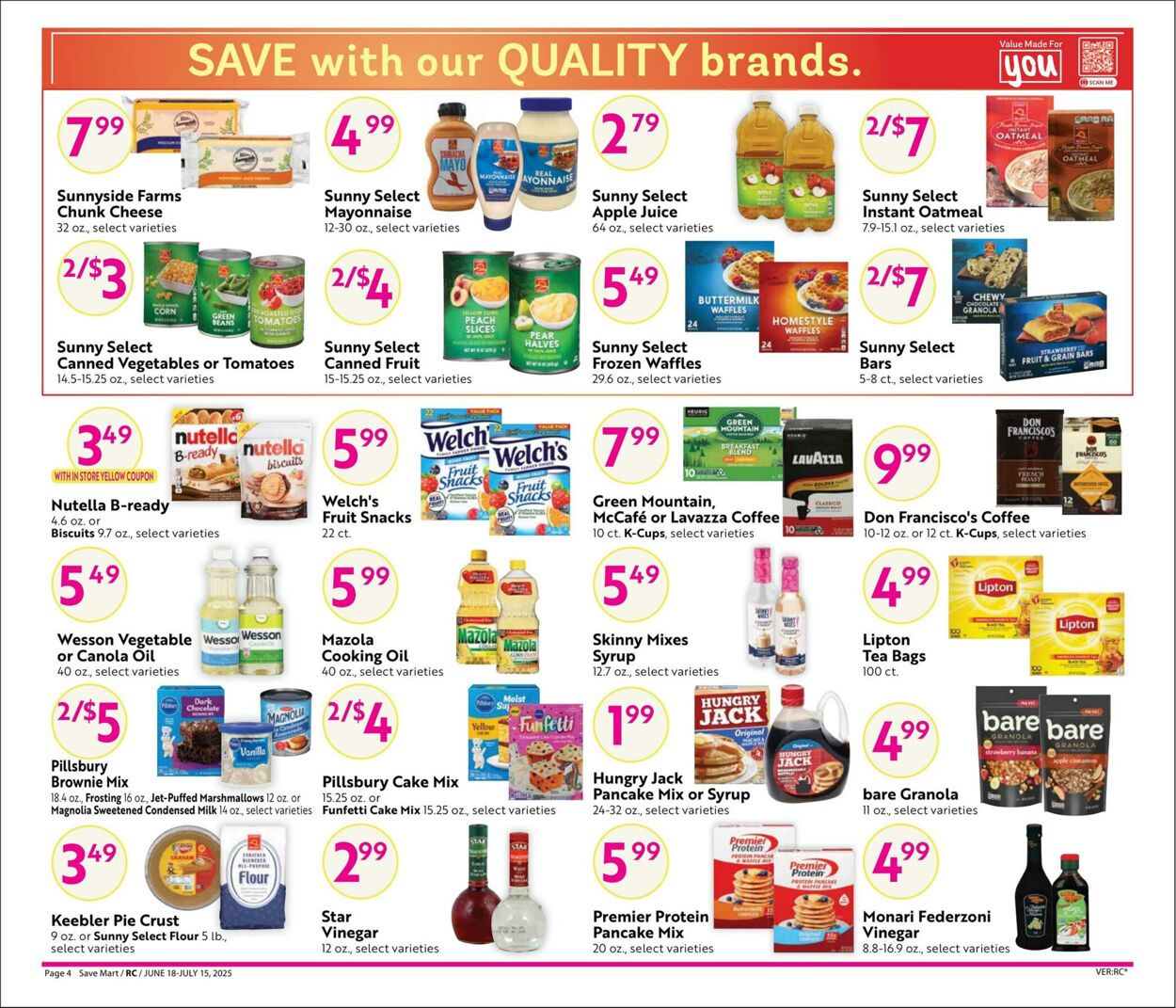 Weekly ad Save Mart 06/18/2025 - 07/15/2025