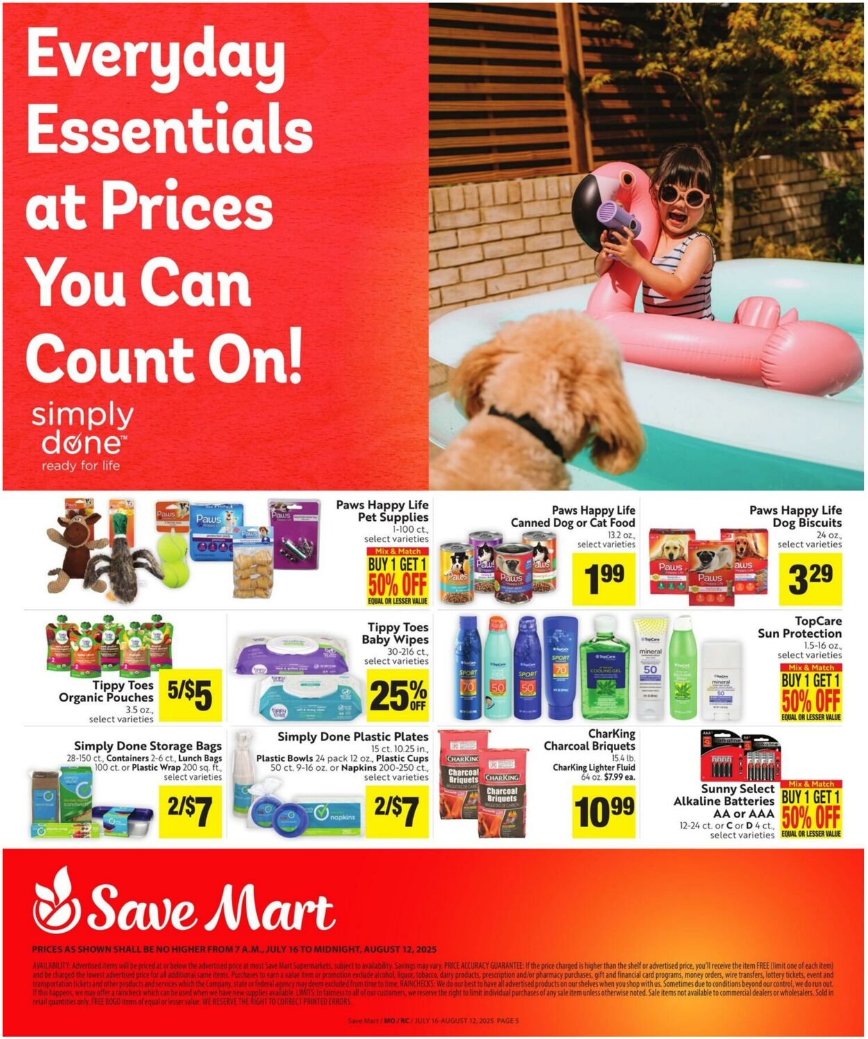 Weekly ad Save Mart 07/16/2025 - 08/12/2025