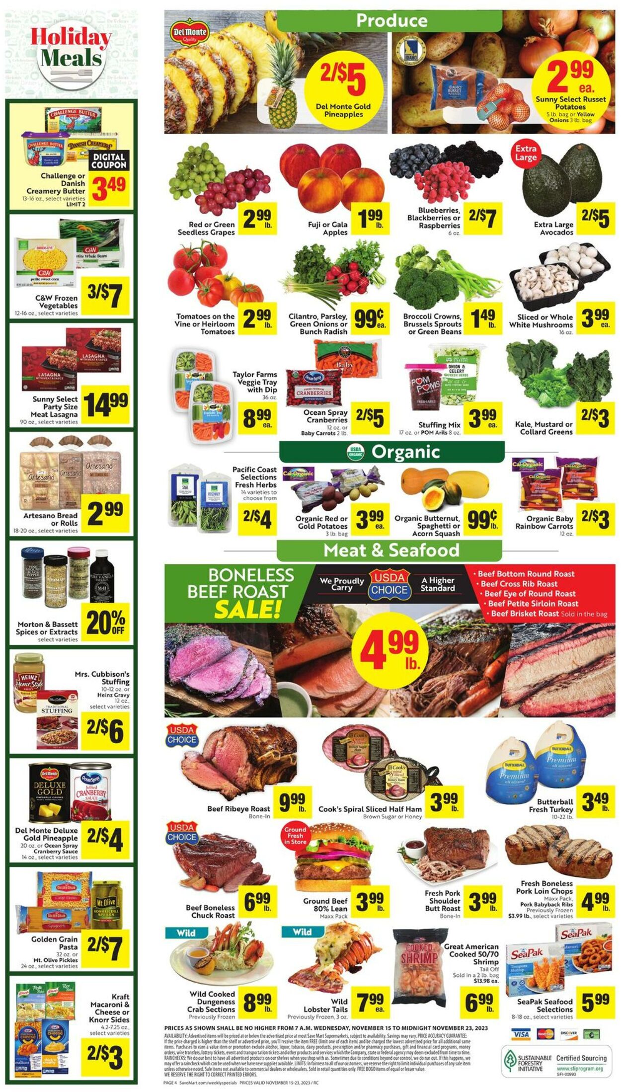 Weekly ad Save Mart 11/15/2023 - 11/23/2023