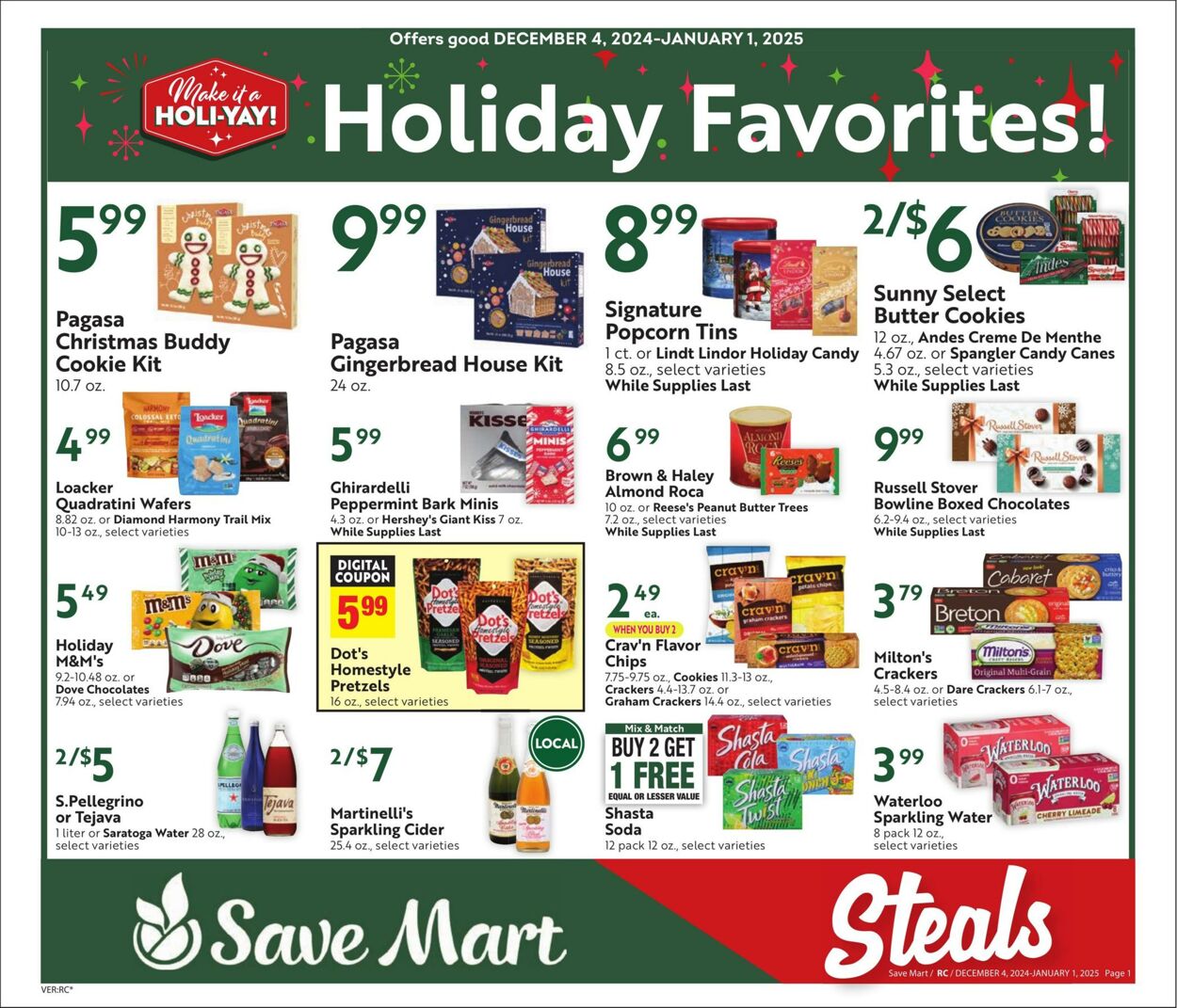 Weekly ad Save Mart 12/04/2024 - 01/01/2025