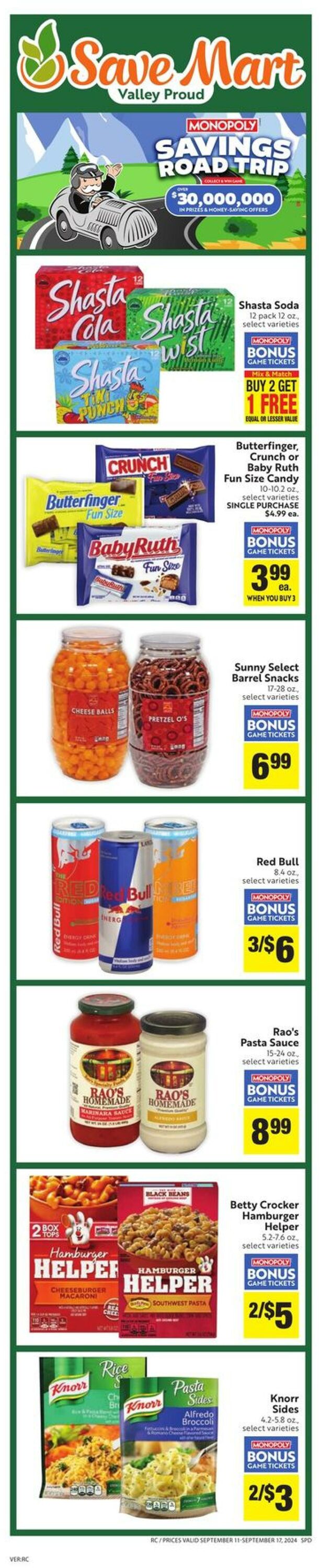 Weekly ad Save Mart 09/11/2024 - 09/17/2024