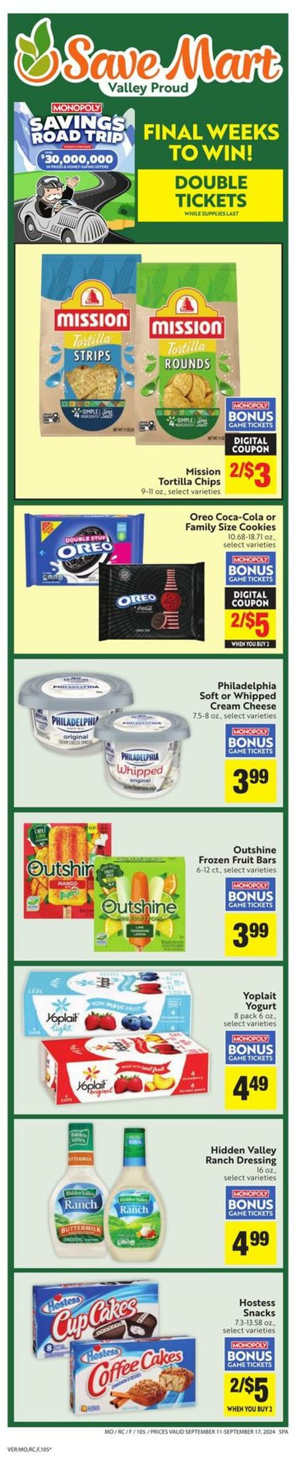 Weekly ad Save Mart 09/11/2024 - 09/17/2024