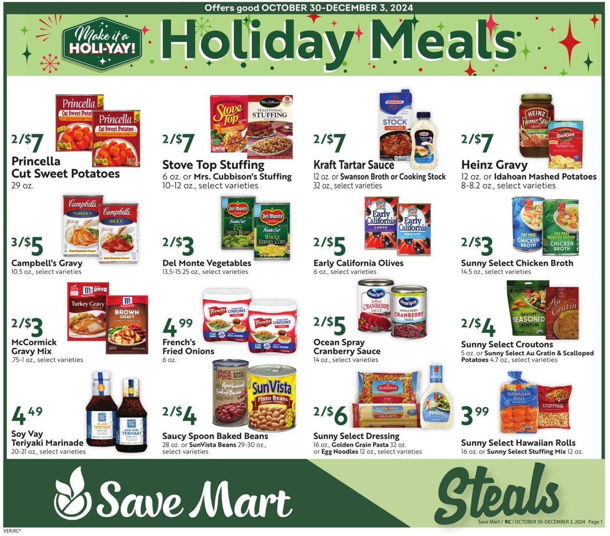 Weekly ad Save Mart 10/30/2024 - 12/03/2024