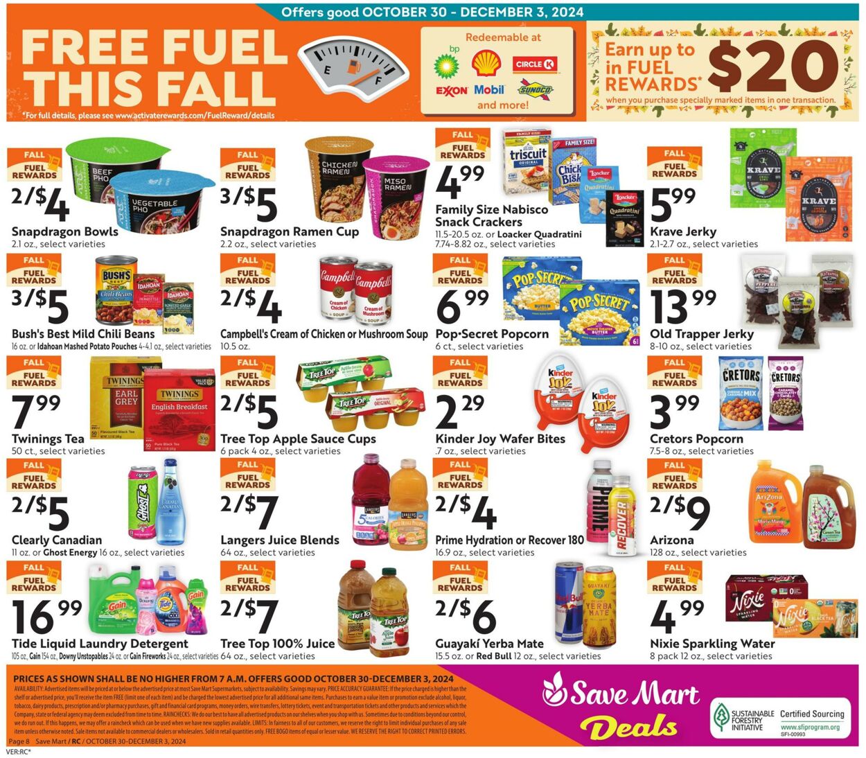 Weekly ad Save Mart 10/30/2024 - 12/03/2024