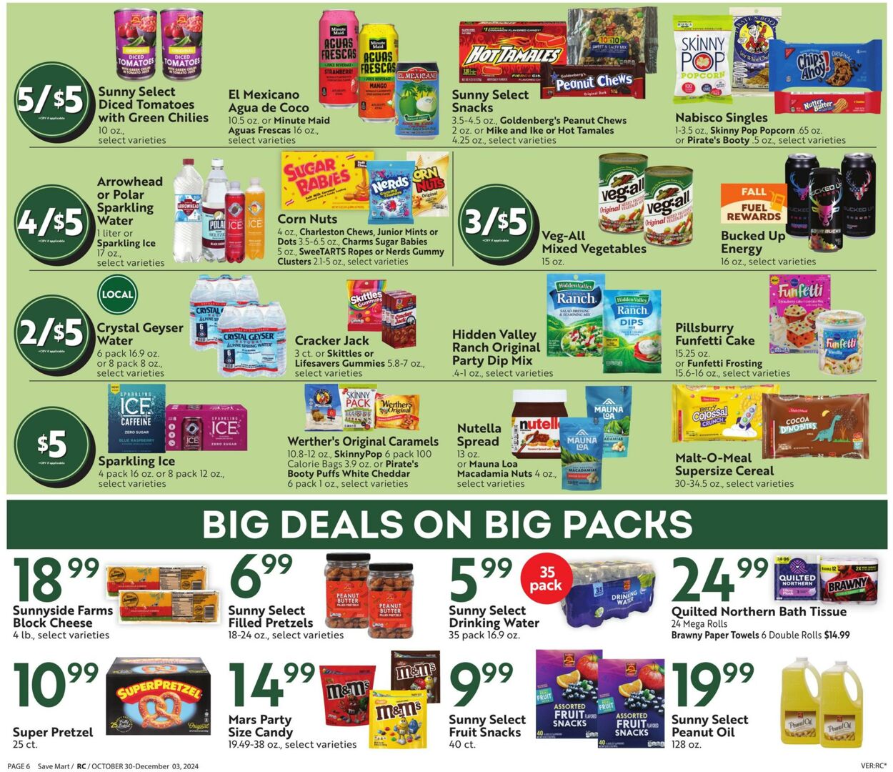 Weekly ad Save Mart 10/30/2024 - 12/03/2024