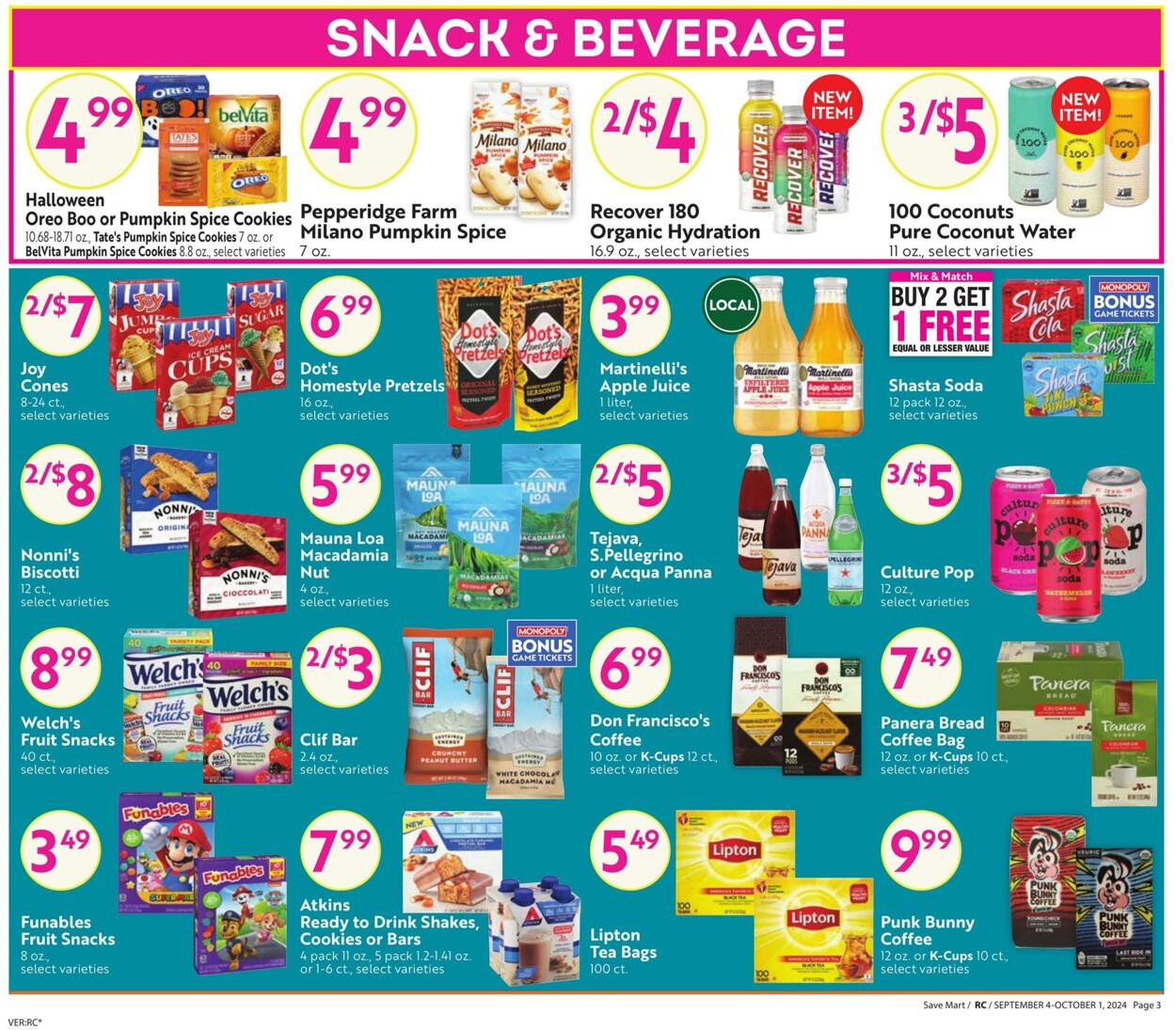 Weekly ad Save Mart 09/04/2024 - 10/01/2024