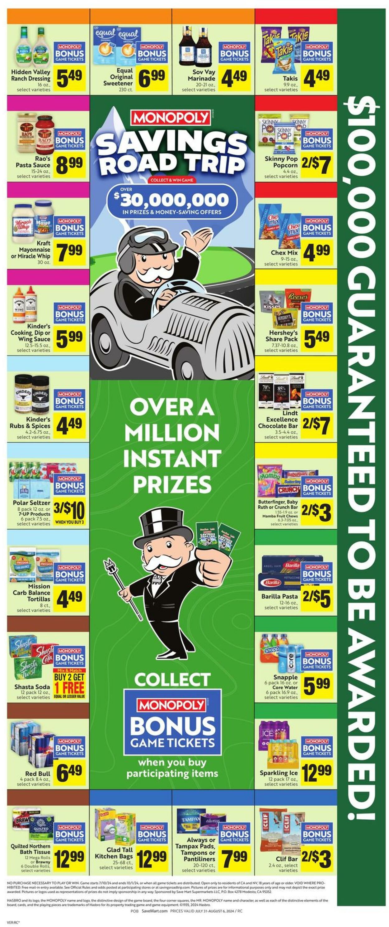 Weekly ad Save Mart 07/31/2024 - 08/06/2024